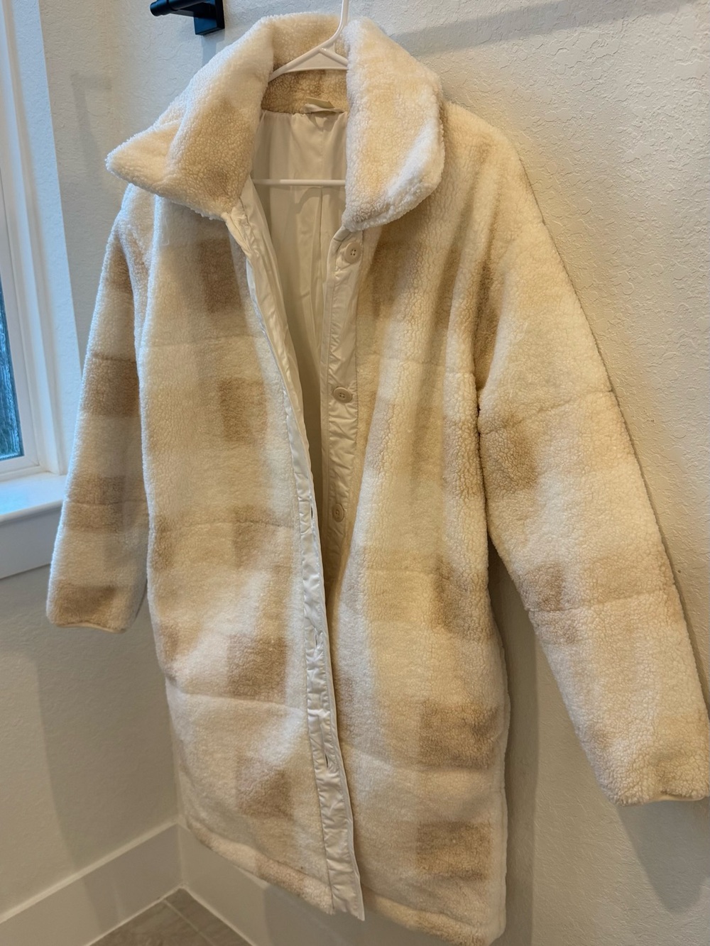 Goodthreads Cream Faux Shearling Lined Jacket
